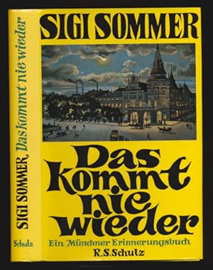 Bild des Verkufers fr Das kommt nie wieder. Ein Mnchner Erinnerungsbuch. zum Verkauf von Versandantiquariat  Rainer Wlfel