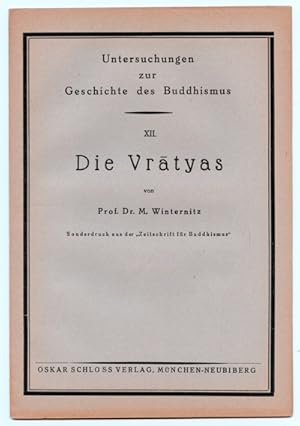 Imagen del vendedor de Die Vratyas. a la venta por Versandantiquariat  Rainer Wlfel