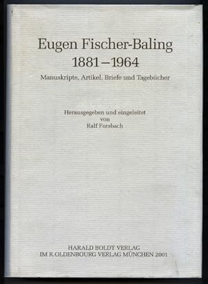 Seller image for Manuskripte, Artikel, Briefe und Tagebcher, hrggb. von Ralf Forsbach. for sale by Versandantiquariat  Rainer Wlfel