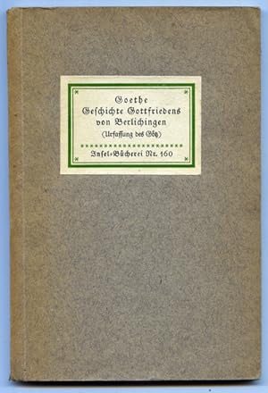 Geschichte Gottfriedens von Berlichingen (Urfassung des Götz).