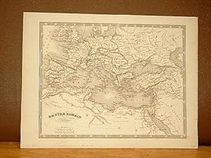 Empire Romain. Grenzkolorierter Stahlstich aus dem Atlas von Monin um 1851.