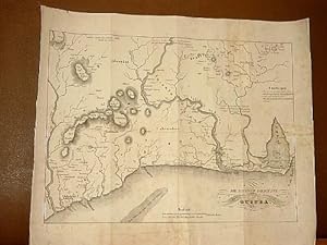 Die dänische Goldküste auf Guinea. Lithographie von A. Merian um 1830.