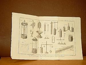 Hydrostatique, Hydrodynamique et Hydraulique. ( = Suite de la Planche 2 + 3 auf einem Blatt )( Ku...