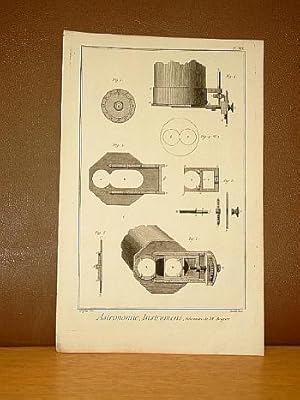 Astronomie, Instrumens ( Instruments ). Heliometre de Mr. Bouguer. Planche XIX. ( Kupferstich von...