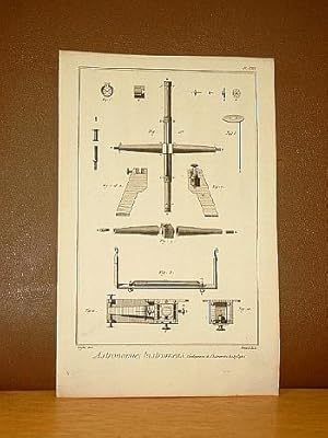 Astronomie, Instrumens ( Instruments ). Developemens ( Developements ) de l`Instrument des Passag...