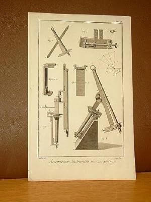 Astronomie, Instrumens ( Instruments ). Premier Secteur de Mr. Graham. Planche XXIII . ( Kupferst...