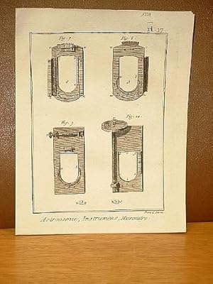 Astronomie, Instrumens ( Instruments ). Micrometre. Planche 17