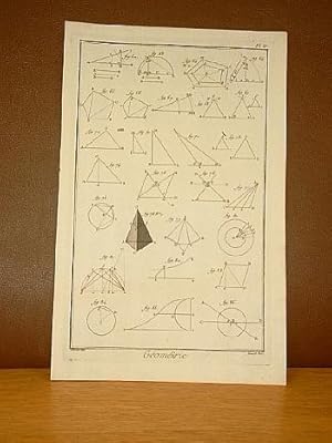 Geometrie. Planche IV. ( Kupferstich von Benard aus der Enzyklopädie von Denis Diderot und D'Alem...