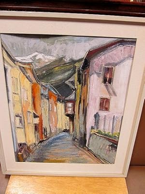 Bild des Verk�ufers f�r Brixen, S�dtirol. Unterdrittelgasse. Acryl auf Platte. zum Verkauf von Antiquariat Friederichsen e. K.
