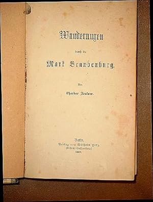 Wanderungen durch die Mark Brandenburg ( Bd. I: Die Grafschaft Ruppin etc.)