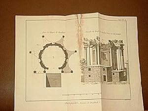 Ruines de Baalbeck de Baalbeck. ( Kupferstich von Benard aus der Enzyklopädie von Denis Diderot u...