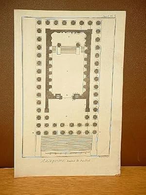 Ruines de Baalbeck de Baalbeck. ( Kupferstich von Benard aus der Enzyklopädie von Denis Diderot u...