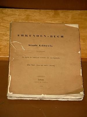 Bild des Verkufers fr Urkunden - Buch der Stadt Lbeck. Hrsg. von dem Vereine fr Lbeckische Geschichte und Alterthumskunde. Codex Diplomaticus Lubecensis. Elfter Teil, Lieferung I - VIII ( alles ). zum Verkauf von Antiquariat Friederichsen