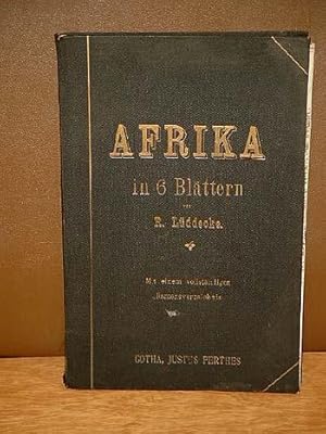 Afrika in 6 Blättern im Maßstab von 1:10000000. Mit einem vollständigen Namensverzeichnis.