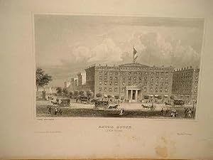 Astor House (New York) drawn by nature. ( " Hotel Waldorf-Astoria (ehem. Astor-House) in Manhatta...