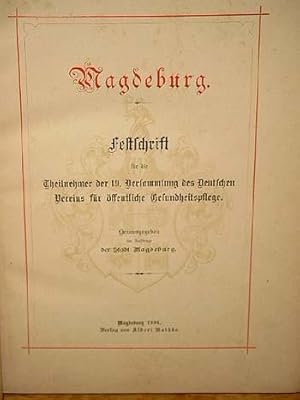 Festschrift für die Theilnehmer der 19. Versammlung des deutschen Vereins für öffentliche Gesundh...