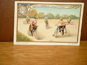 Liebig-Bilder: Einzelserie Nr. 490: Fahrradspiele.