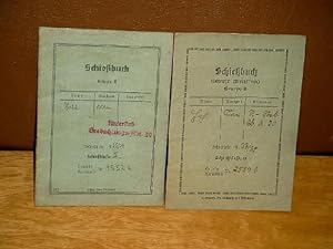 Schiessbuch - Gruppe B sowie Schiessbuch Gewehr ( Karabiner ) Gruppe B.