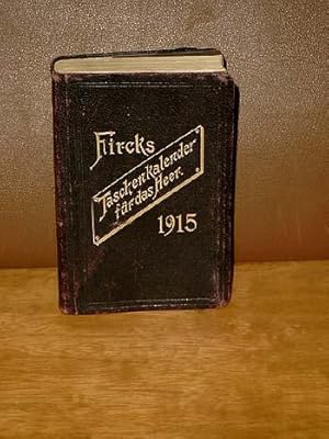 Taschenkalender für das Heer - begründet von W. Freiherr von Fircks mit Genehmigung des Königlich...