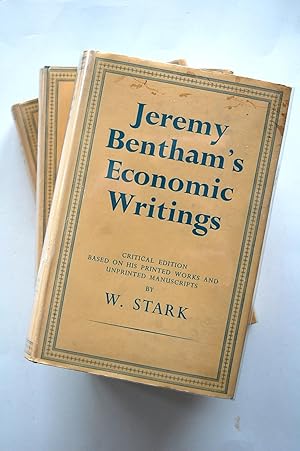 Seller image for Jeremy Bentham's Economic Writings for sale by North Star Rare Books & Manuscripts