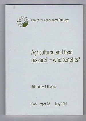 Agricultural and Food Research - who benefits?