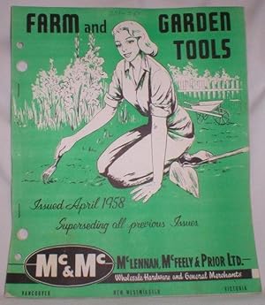 Farm and Garden Tools; April, 1958