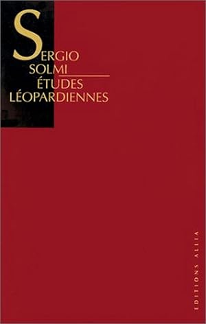 Seller image for tudes Lopardiennes. for sale by Dj Jadis