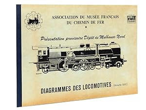 Seller image for Association du Muse Franais du Chemin de Fer. Prsentation provisoire Dpt de Mulhouse-Nord. Diagrammes des Locomotives (Echelle : 0,002) 1 - Locomotive Buddicom "St Pierre" N 33 et Tender ; 2 - Loomotive Stephenson "L'Aigle" N 6 ; 3 - Locomotive "Szanne" N 5 ; 4 - Locomotive Crampton "Le Continent" N 80 et Tender 122 ; 5 - Locomotive "Parthenay" N 2029 Etat et Tender ; 6 - Locomotive N 340 P.O ; 7 - Locomotive N 701 NORD et Tender ; 8 - Locomotive N C 145 PLM et Tender 20.115 ; 9 - Locomotive N 2670 NORD et Tender ; 10 - Locomotive 2_230 D9 (ex 3521 NORD) et Tender 2_23 A 155 (ex 23.155 NORD) ; 11 - Locomotive N3.1192 NORD et Tender 38.040 ; 12 - Locomotive 1_241_A_1 et Tender 1_35_A_1 ; 13 : Caractristiques principales for sale by Librairie du Cardinal