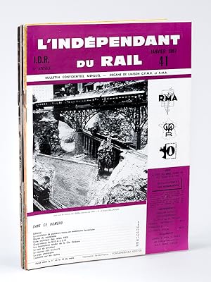 Seller image for L'Indpendant du Rail ( I.D.R. ), Bulletin confidentiel mensuel, Organe de liaison C.P.M.R. et R.M.A. , Anne 1967 ( 10 numros sur 11 ) : n 41, 42, 43, 44, 45, 46, 47, 48, 50, 51 . for sale by Librairie du Cardinal