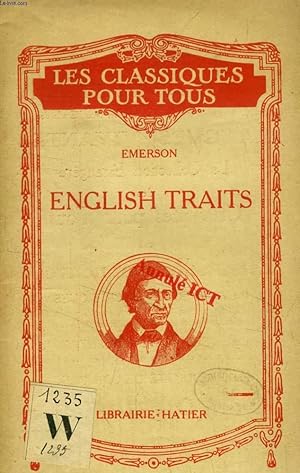 Imagen del vendedor de ENGLISH TRAITS (LES CLASSIQUES POUR TOUS) a la venta por Le-Livre