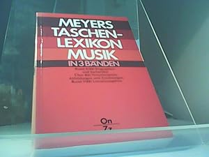 Bild des Verkufers fr Meyers Taschen-Lexikon Musik, Band 3:On-Zz zum Verkauf von Eichhorn GmbH