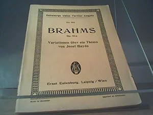 Bild des Verkufers fr No. 805 Brahms zum Verkauf von Eichhorn GmbH