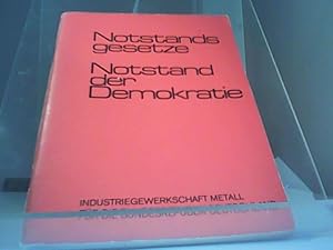 Image du vendeur pour Notstandsgesetze, Notstand der Demokratie mis en vente par Eichhorn GmbH