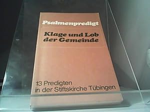 Seller image for Psalmenpredigt: Klage und Lob der Gemeinde for sale by Eichhorn GmbH