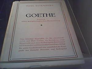 Seller image for Goethe. Versuch einer morphologischen Darstellung for sale by Eichhorn GmbH