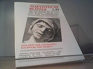Bild des Verk�ufers f�r Marxistische Bl�tter 2-89 : 1789 : Fehltritt der Geschichte. Machwerk der Massen : Der historische Ort der Franz�sischen Revolution - Geschichtsrevisionismus - USA Verfassung zum Verkauf von Hubert Wilhelm Eichhorn