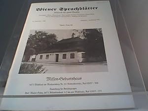 Wiener Sprachblätter - Zeitschrift für gutes Deutsch 43. Jahrgang Heft 3