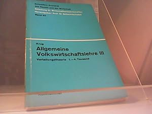 Seller image for Allgemeine Volkswirtschaftslehre III for sale by Eichhorn GmbH