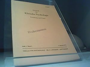 Seller image for Zeitschrift fr Klinische Psychologie Forschung und Praxis. Heft 1/Band 1. Jahrgang 25 (1977). Herausgegeben im Auftrag der Grres-Gesellschaft. for sale by Eichhorn GmbH