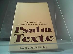 Bild des Verkufers fr Psalmtexte zum Verkauf von Eichhorn GmbH