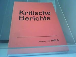 Image du vendeur pour Kritische Berichte 3 mis en vente par Eichhorn GmbH
