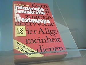 Bild des Verkufers fr Industrielle Demokratie in Westeuropa zum Verkauf von Eichhorn GmbH