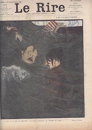 Imagen del vendedor de LE RIRE # 405 1902 Couverture IRIBE Hors texte COULEURS Ferdinand BAC Meunier a la venta por CARIOU1