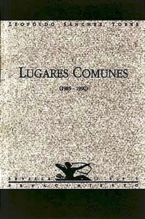 Seller image for Lugares comunes (1985-1990). Poesa. for sale by Librera y Editorial Renacimiento, S.A.