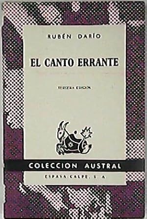 Imagen del vendedor de El canto errante. Poesa. a la venta por Librera y Editorial Renacimiento, S.A.