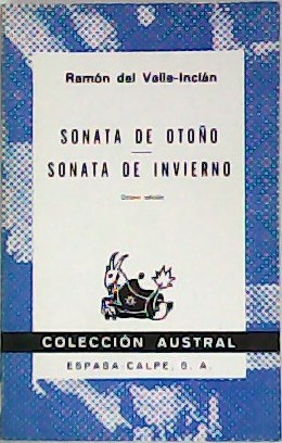 Imagen del vendedor de Sonata de otoo. Sonata de invierno. Memorias del Marqus de Bradomn. a la venta por Librera y Editorial Renacimiento, S.A.