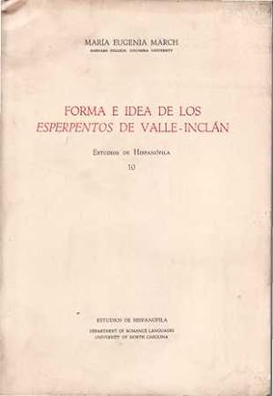 Seller image for Forma e idea de los esperpentos de Valle Incln. for sale by Librera y Editorial Renacimiento, S.A.
