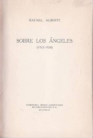 Imagen del vendedor de Sobre los ngeles. (1927-1928). a la venta por Librera y Editorial Renacimiento, S.A.