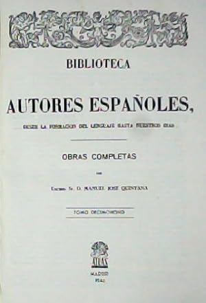 Imagen del vendedor de Obras completas. Prlogo de Antonio Ferrer del Ro. a la venta por Librera y Editorial Renacimiento, S.A.