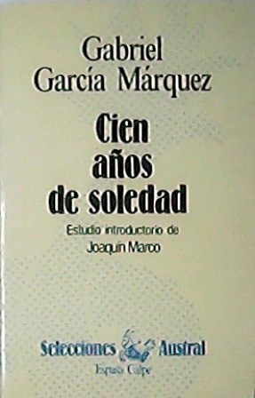 Imagen del vendedor de Cien años de soledad. Estudio introductorio de Joaquín Marco. a la venta por Librería y Editorial Renacimiento, S.A.